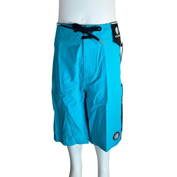 Volcom Big Boys Minxed Liberators Swim Trunk - Electric Blue Size 27 NWT - Picture 1 of 3